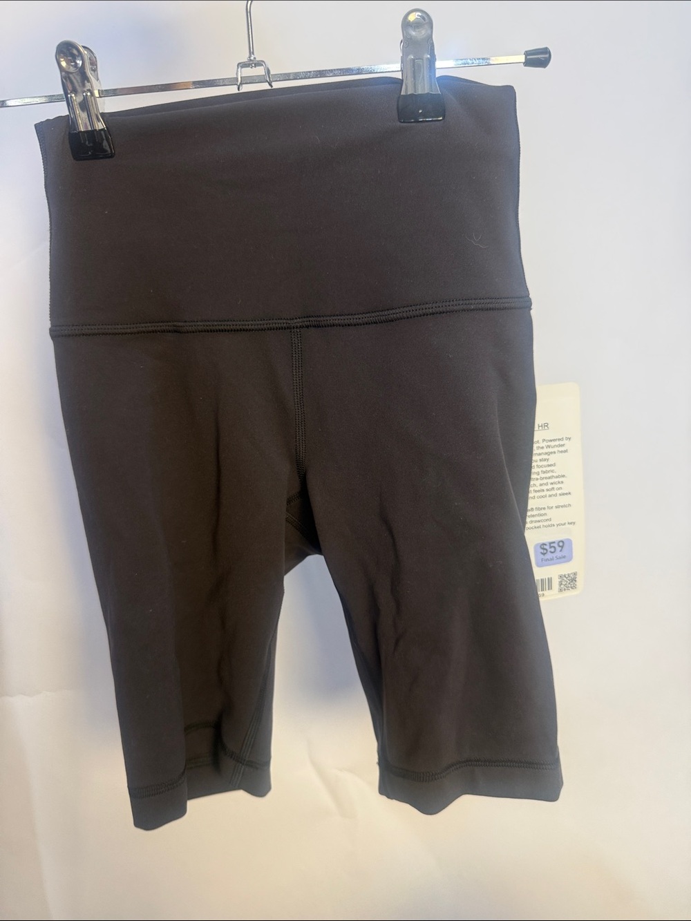 lululemon athletica Black High-Rise Bike Shorts